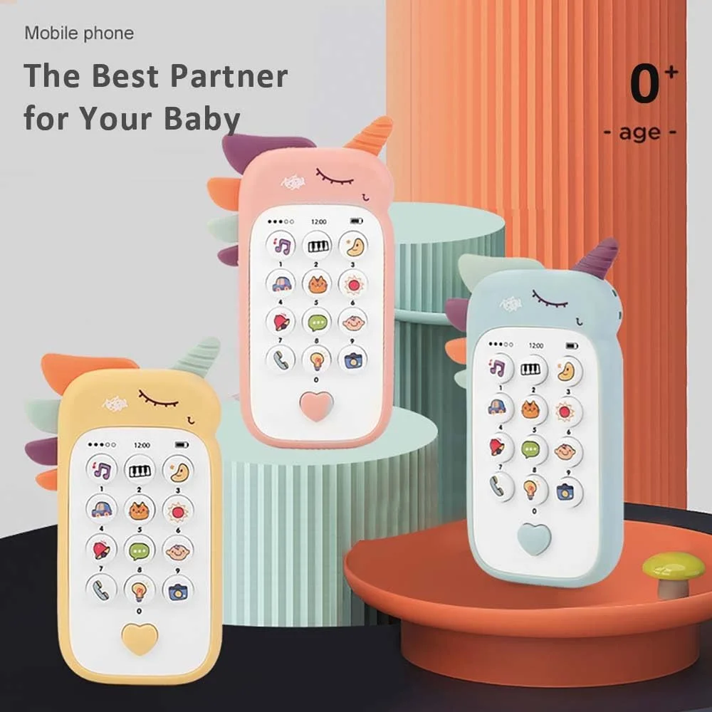 Téléphone Jouet éducatif Pour Bébé 6 Mois+ - En Forme De Carotte, Musical, Avec Touches Et Sons